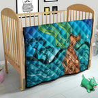 Aussie Aurora Borealis Aboriginal Art Quilt