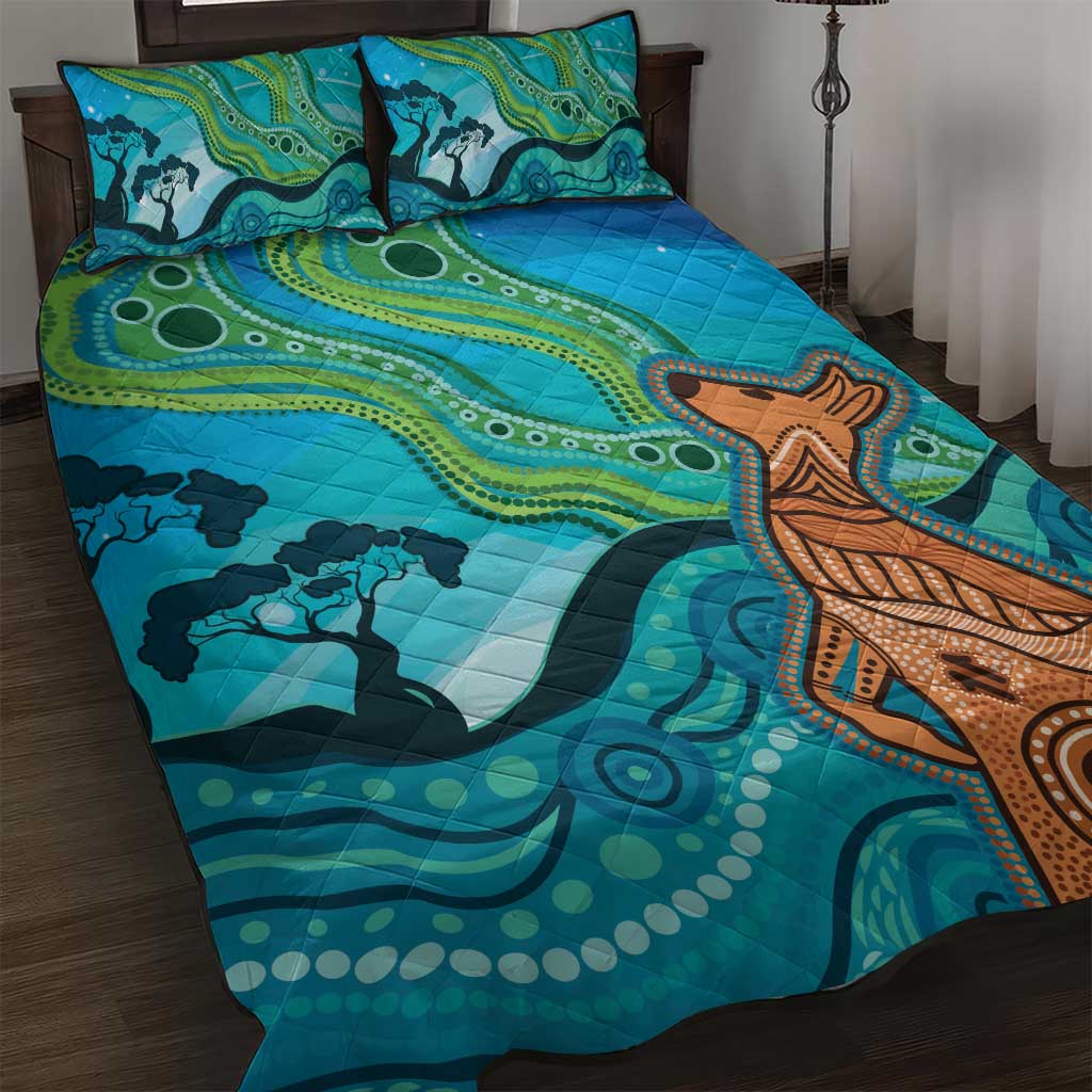 Aussie Aurora Borealis Aboriginal Art Quilt Bed Set