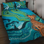 Aussie Aurora Borealis Aboriginal Art Quilt Bed Set