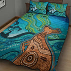Aussie Aurora Borealis Aboriginal Art Quilt Bed Set