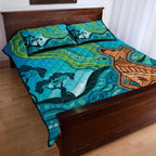 Aussie Aurora Borealis Aboriginal Art Quilt Bed Set