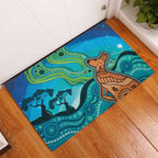 Aussie Aurora Borealis Aboriginal Art Rubber Doormat