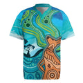Aussie Aurora Borealis Aboriginal Art Rugby Jersey