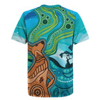Aussie Aurora Borealis Aboriginal Art Rugby Jersey