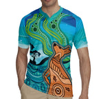 Aussie Aurora Borealis Aboriginal Art Rugby Jersey