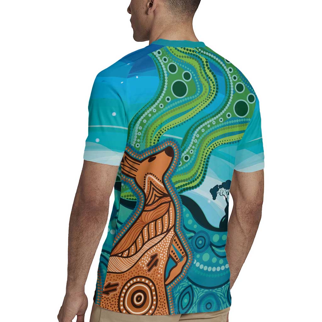 Aussie Aurora Borealis Aboriginal Art Rugby Jersey