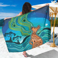 Aussie Aurora Borealis Aboriginal Art Sarong