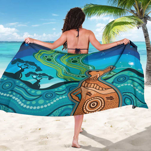 Aussie Aurora Borealis Aboriginal Art Sarong