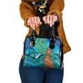 Aussie Aurora Borealis Aboriginal Art Shoulder Handbag
