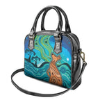 Aussie Aurora Borealis Aboriginal Art Shoulder Handbag