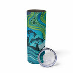 Aussie Aurora Borealis Aboriginal Art Skinny Tumbler