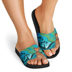 Aussie Aurora Borealis Aboriginal Art Slide Sandals