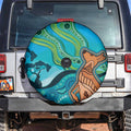 Aussie Aurora Borealis Aboriginal Art Spare Tire Cover