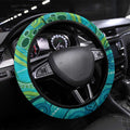 Aussie Aurora Borealis Aboriginal Art Steering Wheel Cover