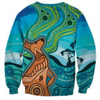 Aussie Aurora Borealis Aboriginal Art Sweatshirt