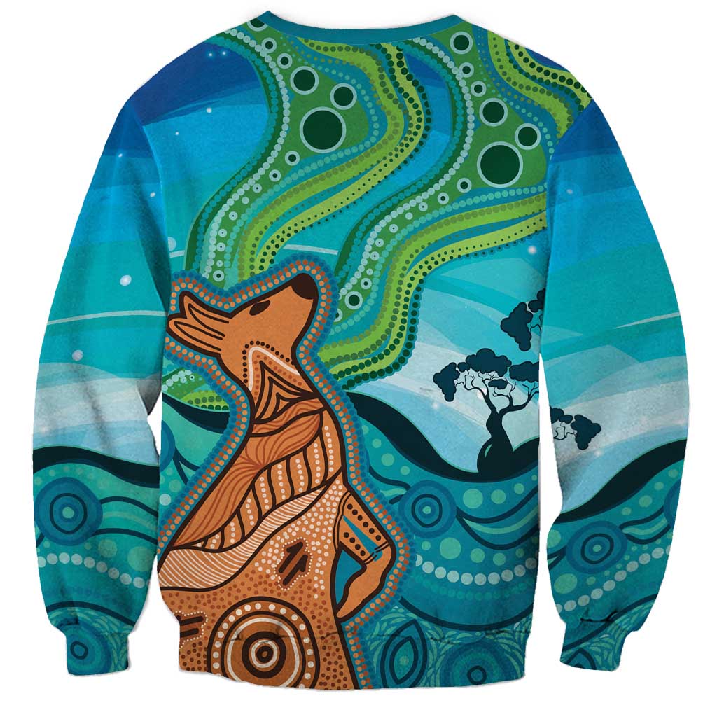 Aussie Aurora Borealis Aboriginal Art Sweatshirt