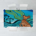 Aussie Aurora Borealis Aboriginal Art Tablecloth
