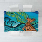 Aussie Aurora Borealis Aboriginal Art Tablecloth