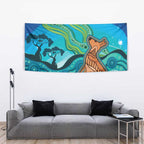 Aussie Aurora Borealis Aboriginal Art Tapestry
