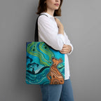 Aussie Aurora Borealis Aboriginal Art Tote Bag