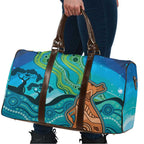Aussie Aurora Borealis Aboriginal Art Travel Bag