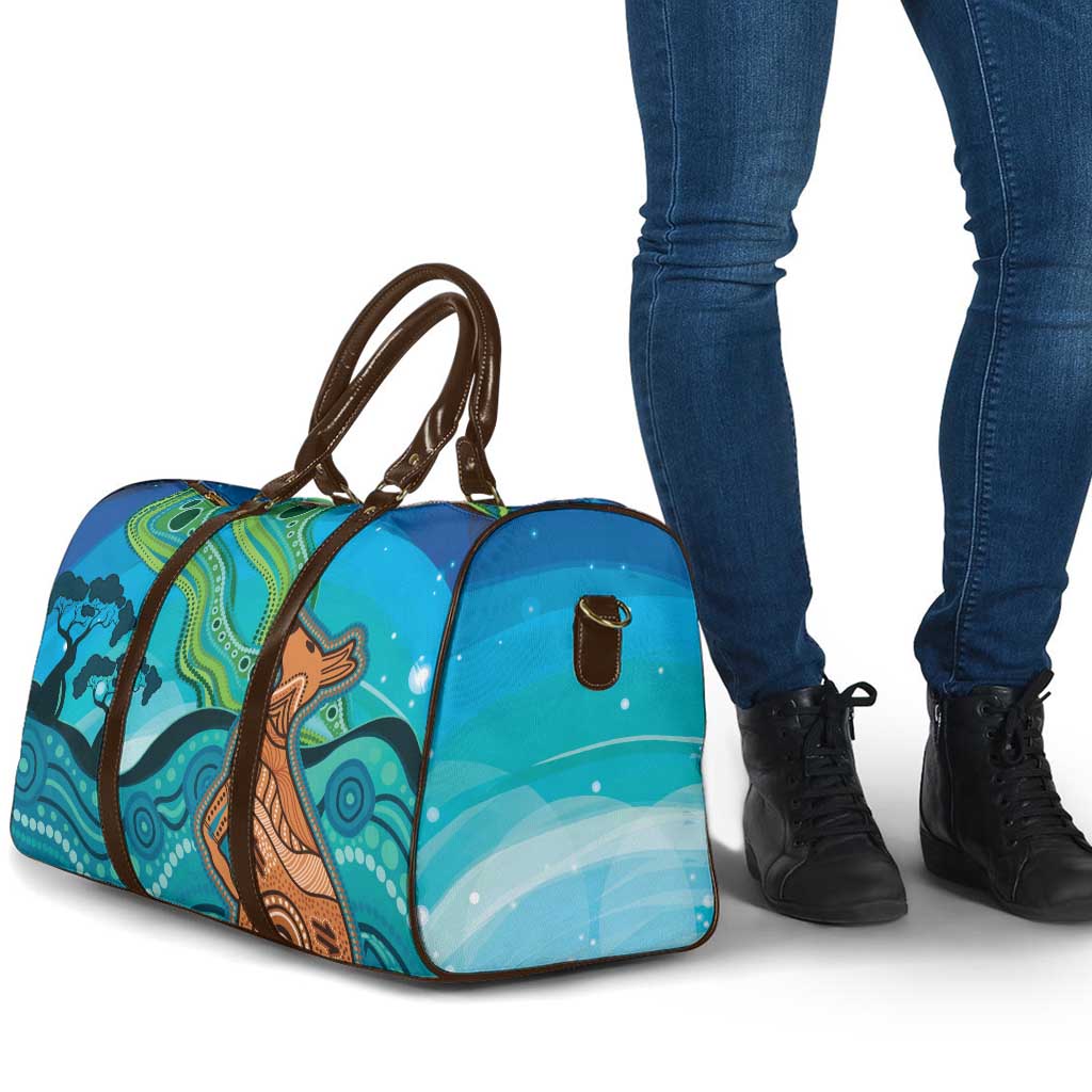 Aussie Aurora Borealis Aboriginal Art Travel Bag