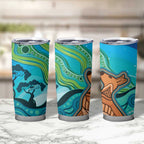 Aussie Aurora Borealis Aboriginal Art Tumbler Cup