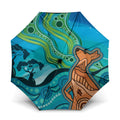Aussie Aurora Borealis Aboriginal Art Umbrella