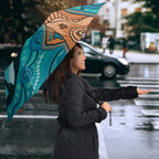 Aussie Aurora Borealis Aboriginal Art Umbrella