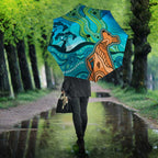 Aussie Aurora Borealis Aboriginal Art Umbrella