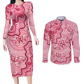 Australia Indigenous Mother's Day Couples Matching Long Sleeve Bodycon Dress and Long Sleeve Button Shirt Breast Cancer Survivor