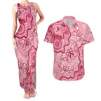 Australia Indigenous Mother's Day Couples Matching Tank Maxi Dress and Hawaiian Shirt Breast Cancer Survivor
