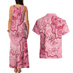 Australia Indigenous Mother's Day Couples Matching Tank Maxi Dress and Hawaiian Shirt Breast Cancer Survivor