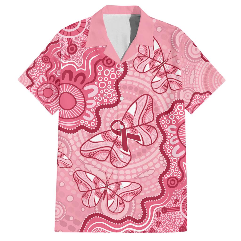 Australia Indigenous Mother's Day Family Matching Long Sleeve Bodycon Dress and Hawaiian Shirt Breast Cancer Survivor