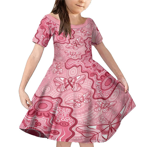 Australia Indigenous Mother's Day Family Matching Mermaid Dress and Hawaiian Shirt Breast Cancer Survivor