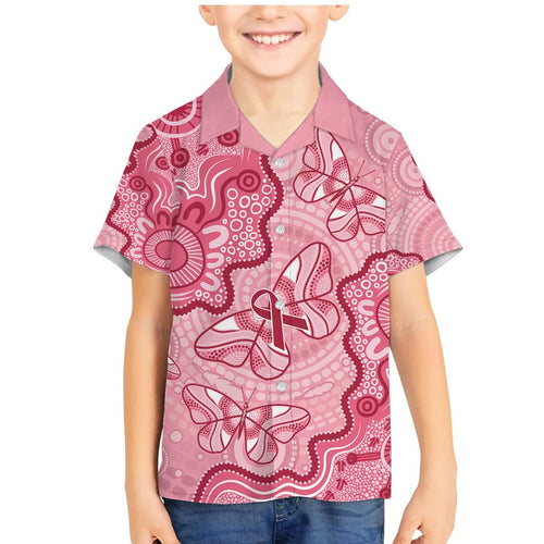 Australia Indigenous Mother's Day Family Matching Mermaid Dress and Hawaiian Shirt Breast Cancer Survivor