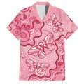 Australia Indigenous Mother's Day Family Matching Off The Shoulder Long Sleeve Dress and Hawaiian Shirt Breast Cancer Survivor