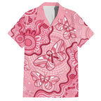 Australia Indigenous Mother's Day Family Matching Off The Shoulder Long Sleeve Dress and Hawaiian Shirt Breast Cancer Survivor