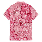 Australia Indigenous Mother's Day Family Matching Off The Shoulder Long Sleeve Dress and Hawaiian Shirt Breast Cancer Survivor