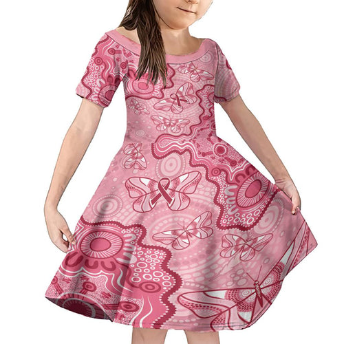 Australia Indigenous Mother's Day Family Matching Off Shoulder Maxi Dress and Hawaiian Shirt Breast Cancer Survivor