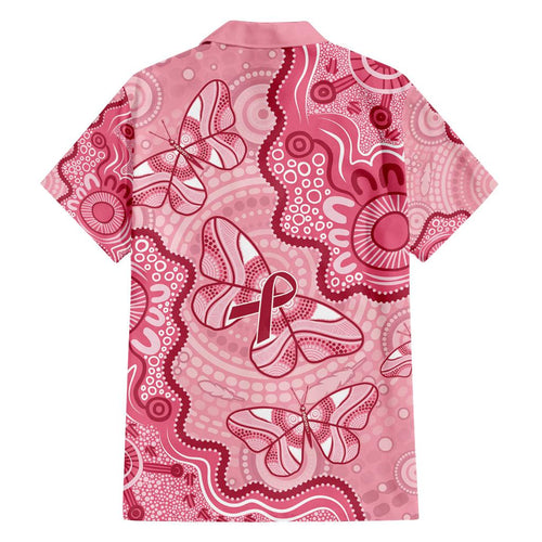 Australia Indigenous Mother's Day Family Matching Off Shoulder Short Dress and Hawaiian Shirt Breast Cancer Survivor