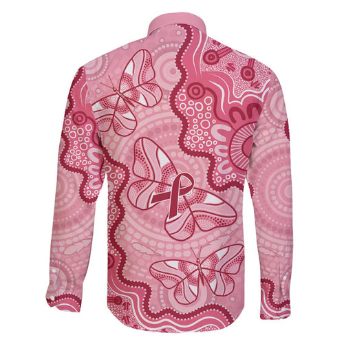 Australia Indigenous Mother's Day Family Matching Puletasi and Hawaiian Shirt Breast Cancer Survivor