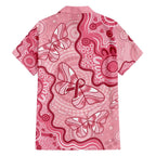 Australia Indigenous Mother's Day Family Matching Short Sleeve Bodycon Dress and Hawaiian Shirt Breast Cancer Survivor