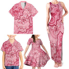 Australia Indigenous Mother's Day Family Matching Tank Maxi Dress and Hawaiian Shirt Breast Cancer Survivor
