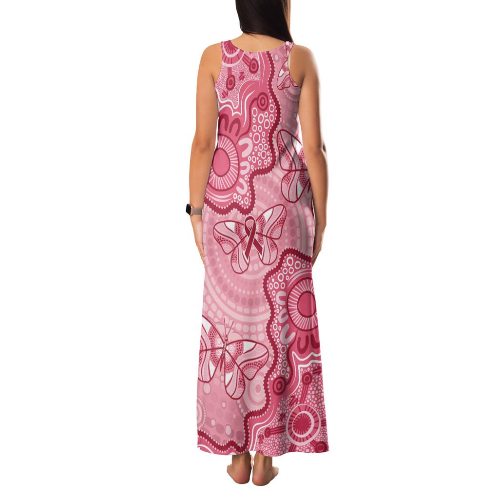 Australia Indigenous Mother's Day Family Matching Tank Maxi Dress and Hawaiian Shirt Breast Cancer Survivor