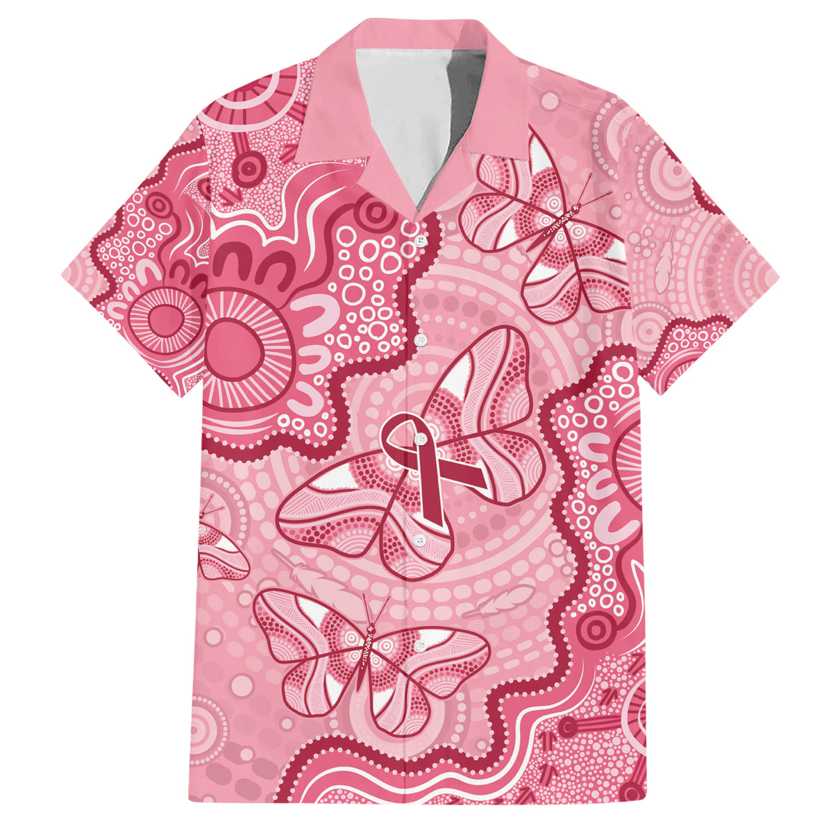 Australia Indigenous Mother's Day Hawaiian Shirt Breast Cancer Survivor