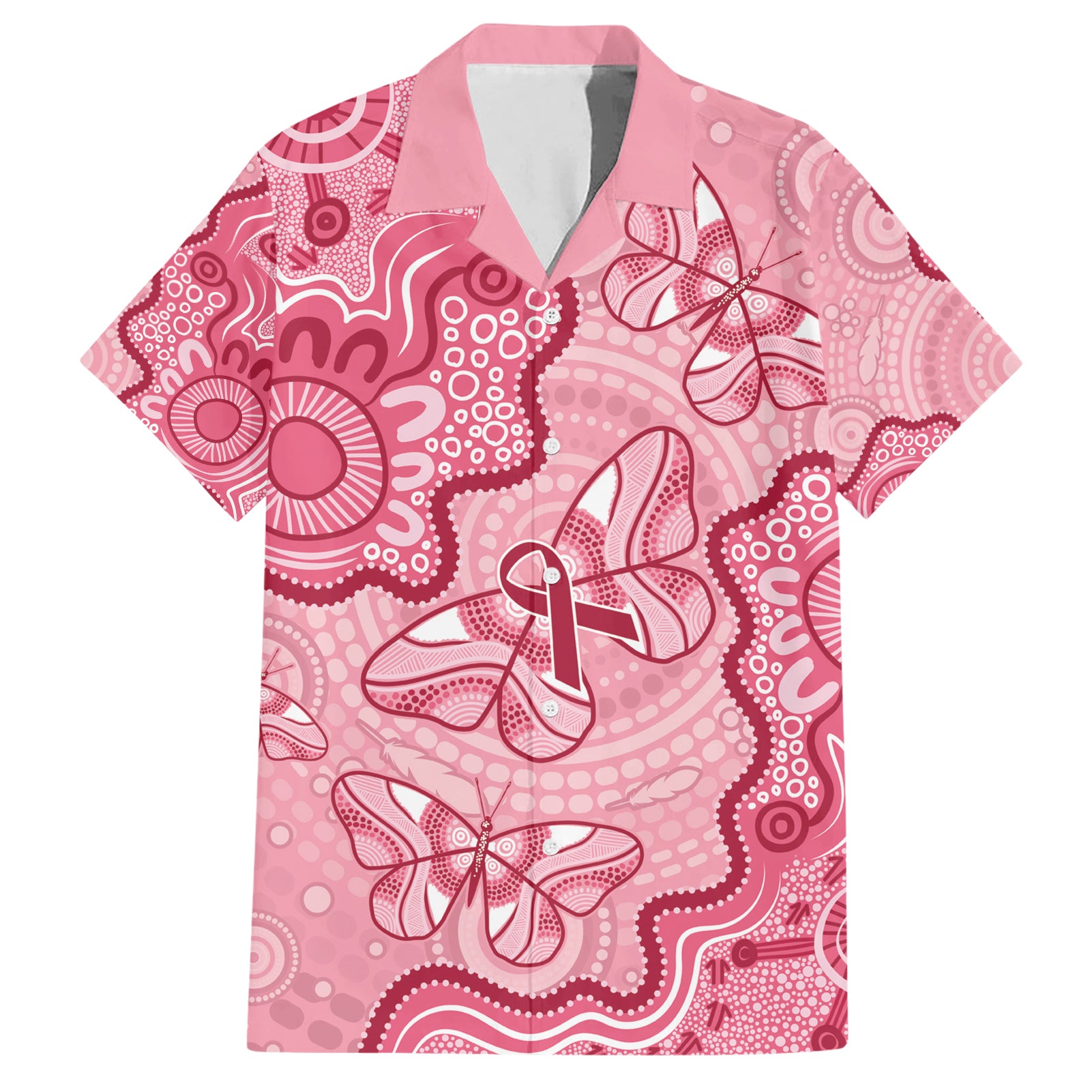 Australia Indigenous Mother's Day Hawaiian Shirt Breast Cancer Survivor