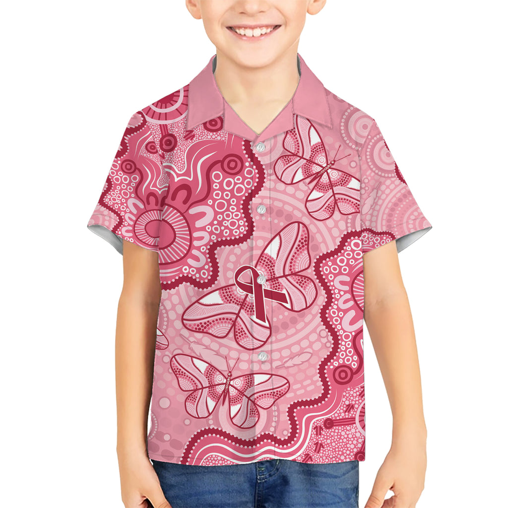 Australia Indigenous Mother's Day Kid Hawaiian Shirt Breast Cancer Survivor