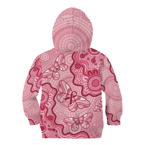 Australia Indigenous Mother's Day Kid Hoodie Breast Cancer Survivor