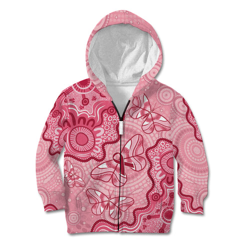 Australia Indigenous Mother's Day Kid Hoodie Breast Cancer Survivor